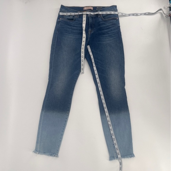 7 For All Mankind The Ankle Ombre Rough Hem Skinny Jeans Size 30 Women’s - Picture 5 of 6